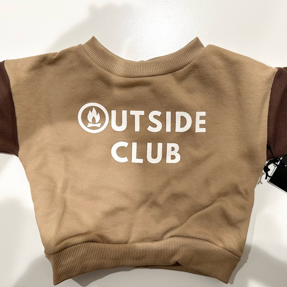 Organic two-toned kids sweatshirt